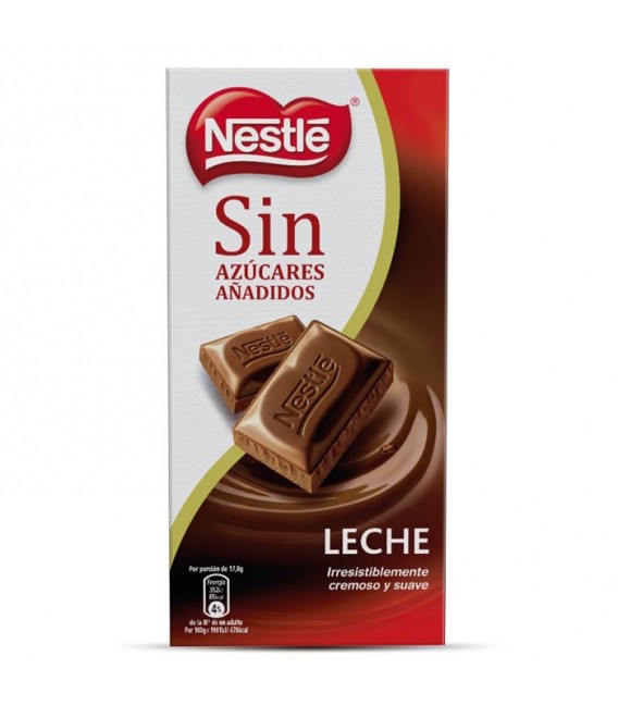 chocolate con leche sin azúcar añadido Nestlé