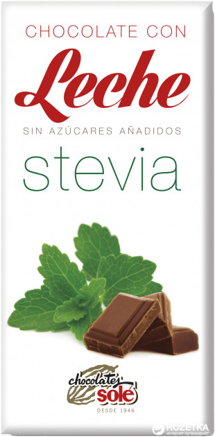 chocolate con leche y stevia Solé