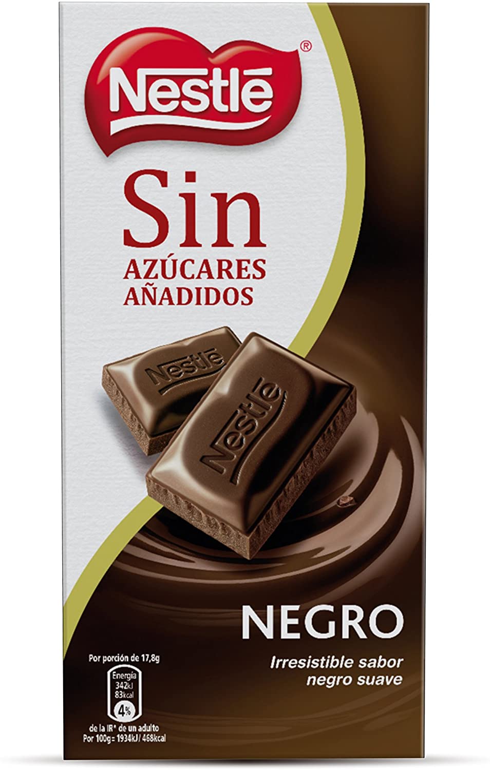 Intensīva tumšā šokolāde bez pievienota cukura