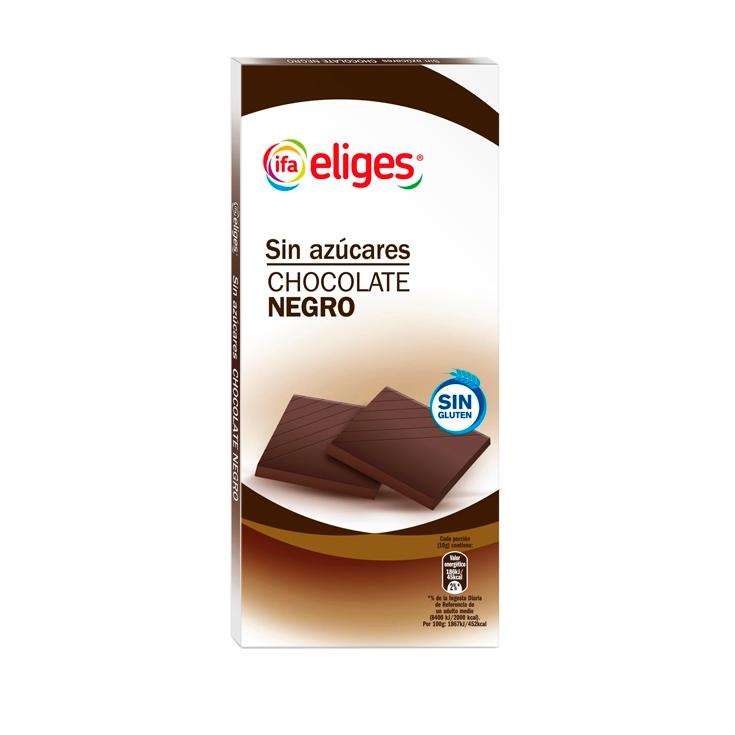 chocolate negro sin azúcar Eliges