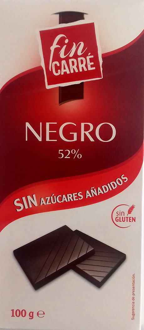 chocolate negro 52% Fin Carré