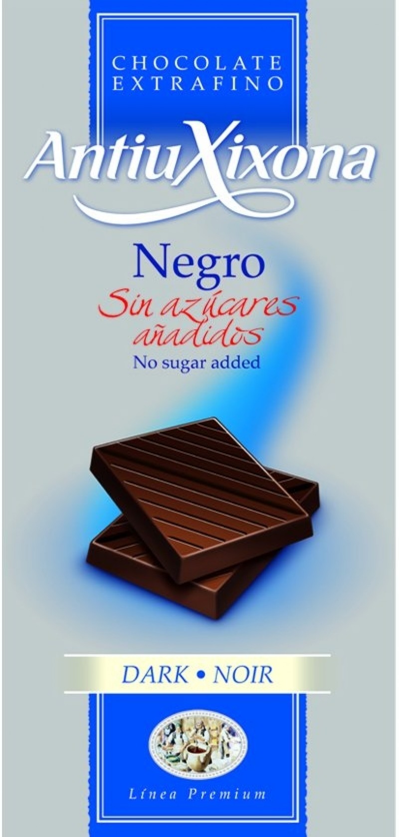 chocolate negro sin azúcares añadidos Antiu Xixona