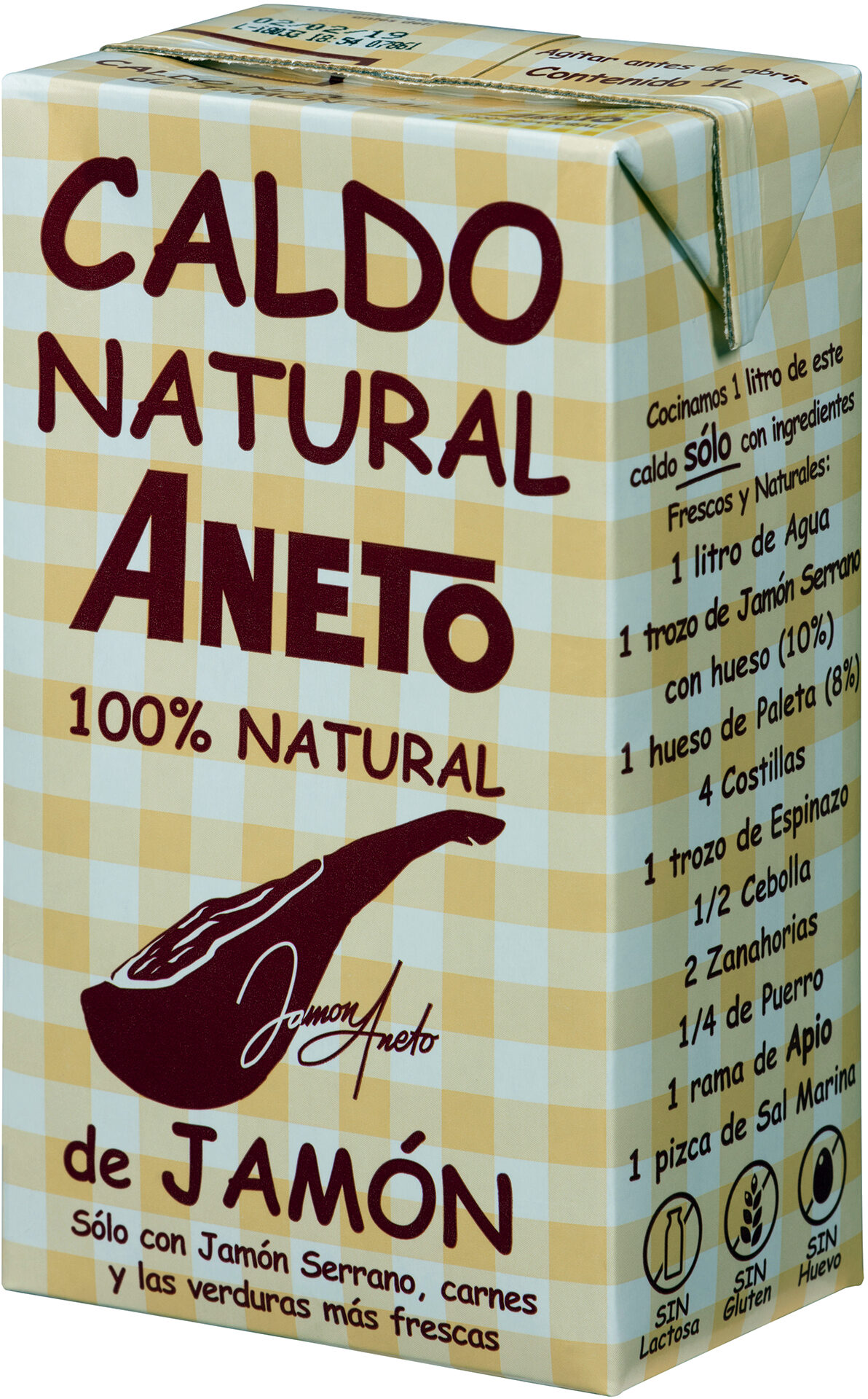 caldo de jamón 100% natural Aneto
